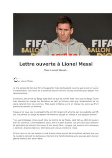 BeinSports - lettre ouverte polémique à Lionel Messi