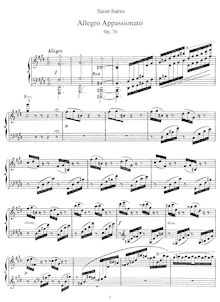 Partition complète, Allegro Appassionato, C♯ minor, Saint-Saëns, Camille