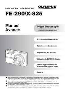 Notice Appareil Photo numériques Olympus  FE-290