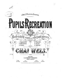 Partition , Polonaise, Pupil s Recreation, Wels, Charles