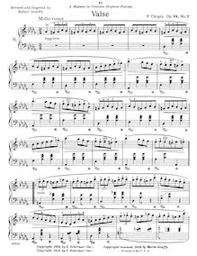 Partition complète, valses, Chopin, Frédéric par Frédéric Chopin