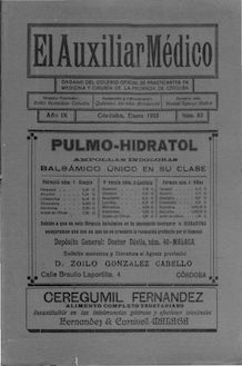 El Auxiliar Médico: revista mensual profesional, n. 083 (1933)
