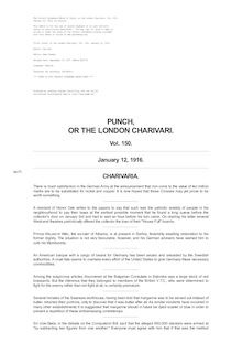 Punch, or the London Charivari, Vol. 150, January 12, 1916