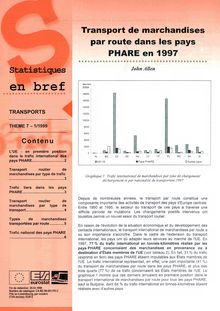 Transport de marchandises par route dans les pays PHARE en 1997