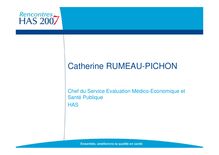 Présentation de C. Rumeau-Pichon