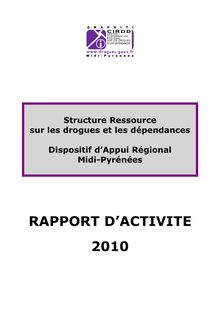 RAPPORT D ACTIVITE 2010