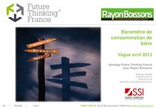 Baromètre Future Thinking - Rayon Boissons avril 2013