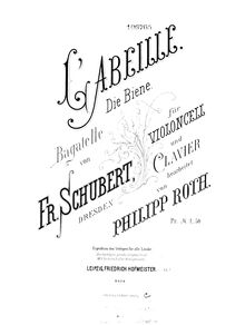 Partition de violoncelle, Bagatelles, Schubert, François