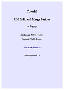 Tutoriel PDF Split and Merge Basic - v.1.01