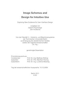 Image Schemas and Design for Intuitive Use [Elektronische Ressource] / Jörn Hurtienne. Betreuer: Manfred Thüring