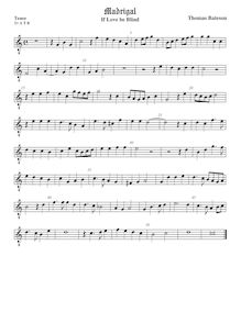Partition ténor viole de gambe 2 (octave aigu clef), pour First Set of anglais Madrigales to 3, 4, 5 et 6 voix par Thomas Bateson