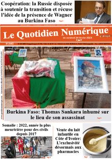 Le Quotidien Numérique d’Afrique N° 2140 - Du vendredi 24 février 2023