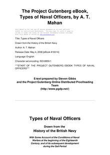 Types of Naval Officers - Drawn from the History of the British Navy