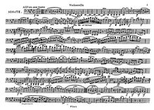 Partition de violoncelle, violoncelle Sonata No.3, A Major par Ludwig van Beethoven