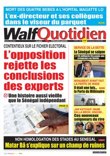 Walf Quotidien n°8734 - du jeudi 06 mai 2021