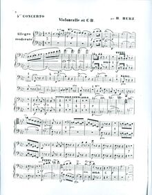 Partition violoncelles / Basses, Piano Concerto No.5, Cinquième concertoo pour le piano