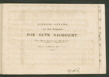 Partition complète, Germania, Finale of Die gute Nachricht, B♭ major