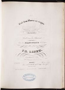 Partition Auf dem Wasser zu singen (S.558/2), Collection of Liszt editions, Volume 2