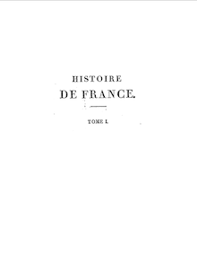 Anquetil Histoire de France tome extrait