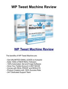 WP Tweet Machine Review