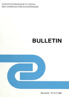 BULLETIN. N° 6-7/1984