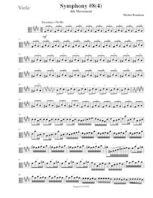 Partition altos, Symphony No.8, E major, Rondeau, Michel par Michel Rondeau