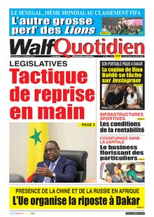 Walf Quotidien n°8965 - du vendredi 11 février 2022