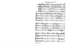 Partition complète, corde quatuor en F major, F major, Vanhal, Johann Baptist