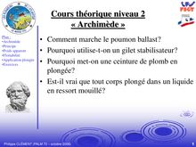 Cours théorique niveau 2 «Archimède»