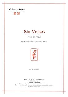 Partition complète (scan), Valse canariote, Op. 88, Saint-Saëns, Camille