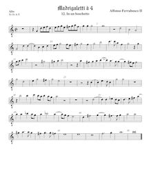 Partition ténor viole de gambe 1, octave aigu clef, Madrigaletti par Alfonso Ferrabosco Jr.