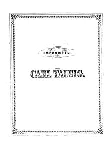 Partition complète, Impromptu Op. 1, Tausig, Carl
