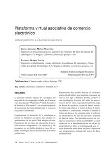 PLATAFORMA VIRTUAL ASOCIATIVA DE COMERCIO ELECTRÓNICO(Vir tual platform e-commerce partners)