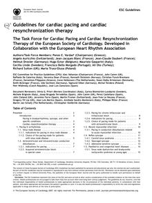 Cardiac pacing and cardiac resynchronization therapy
