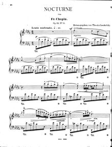 Partition No.2 - Nocturne en D♭ major, nocturnes, Chopin, Frédéric