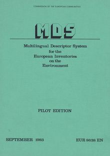 Multilingual descriptor system for the European inventories on the environment
