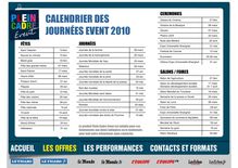 Calendrier EVENT 2010 bis