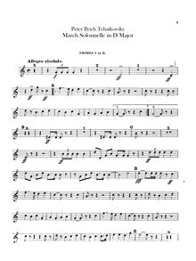Partition trompette 1, 2 (D), Jurisprudence March, Правоведский марш ; Jurists  March ; Marche solonelle