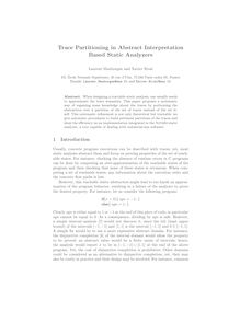 Trace Partitioning in Abstract Interpretation Based Static Analyzers