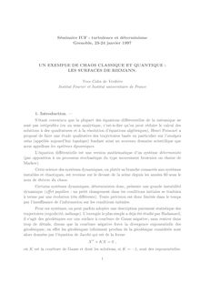 Seminaire IUF turbulence et determinisme Grenoble janvier