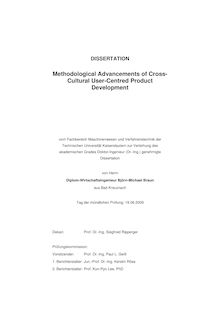 Methodological advancements of cross-cultural user-centred product development [Elektronische Ressource] / von Björn-Michael Braun