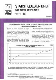 Impôts et cotisations sociales dans l Union européenne 1996