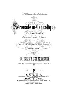 Partition complète (aussi Piano , partie), Sérénade mélancolique