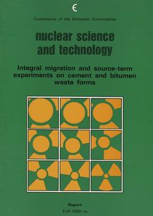 Integral migration and source-term experiments on cement and bitumen waste forms. Report