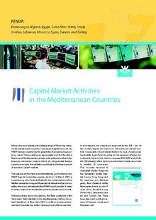 Capital market activities in the Mediterranean countries