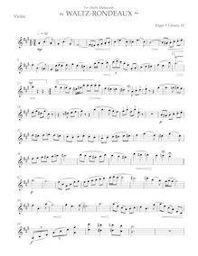 Partition de violon, Waltz-Rondeaux, A major, Girtain IV, Edgar