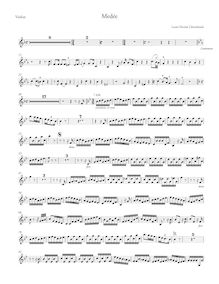 Partition Médée violon (, partie), Médée, F major, Clérambault, Louis-Nicolas