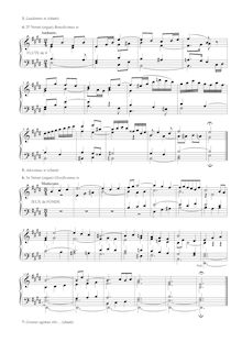 Partition Gloria 3 & 5 2e & 3e Verset Benedicimus te & Glorificamus te, 6 Messes faciles pour l orgue