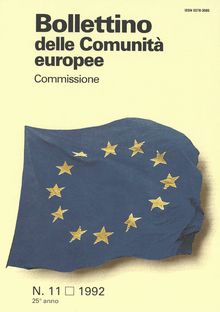 Bollettino delle Comunità europee. N. 11 1992 25° anno