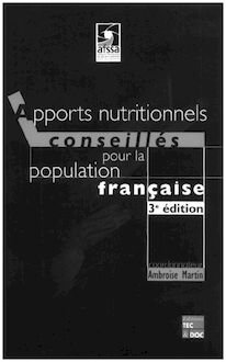 Apports nutritionnels conseillés pour la population française (3° Ed., 8° Tirage)